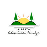 Black Alberta Adventurer Family Bubble-free stickers