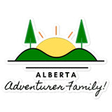 Black Alberta Adventurer Family Bubble-free stickers