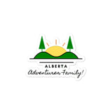 Black Alberta Adventurer Family Bubble-free stickers